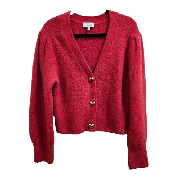 Paris Atelier & Other Stories Women's Cardigan Sweater- Red- Size M - Picture 2 of 12
